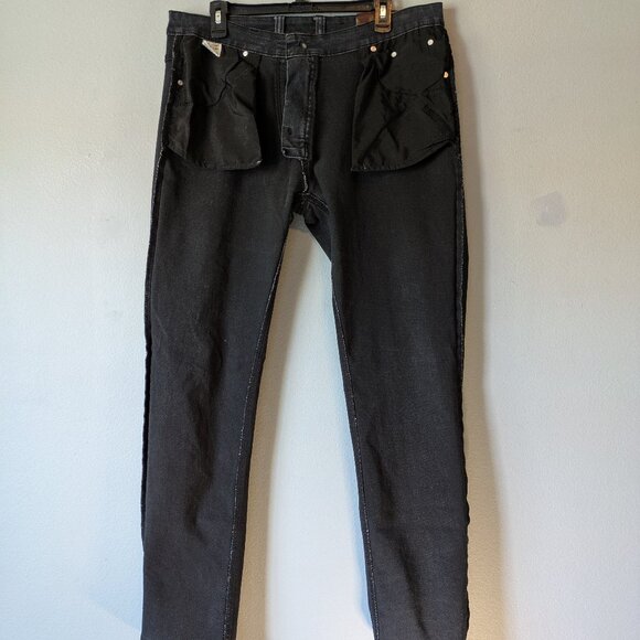 TOLL Men's Jeans Black 36 x 34 - Picture 6 of 11